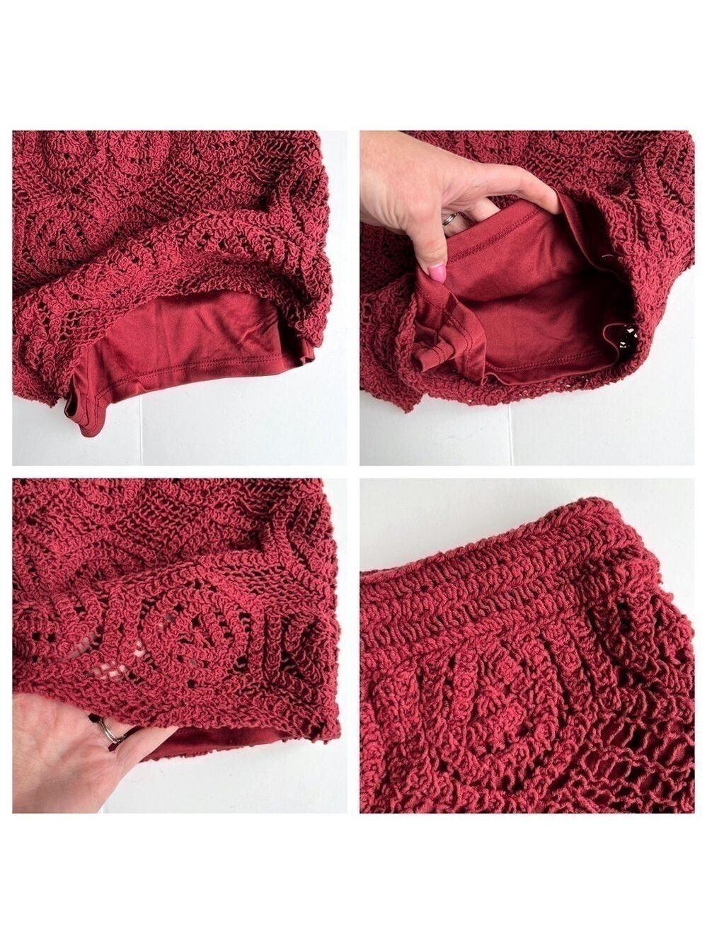 MAAC London Crochet Crop Top & Shorts Set - Picture 8 of 12